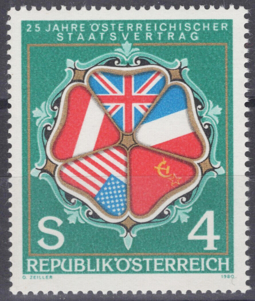 Austria 1152 MNH Flags of Austria National Emblems