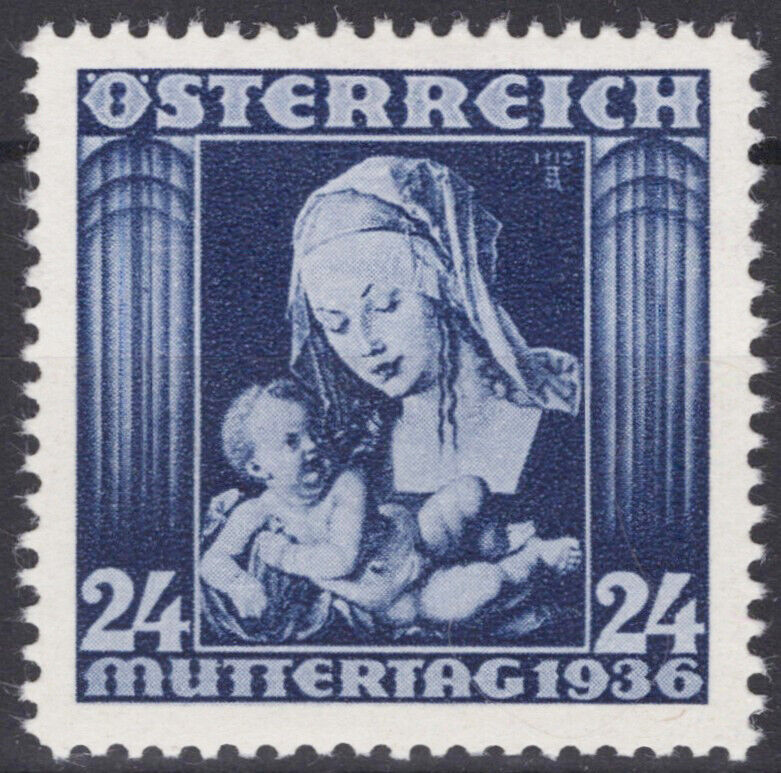 Austria 377 MH Mother's Day Madonna & Child Painting Durer