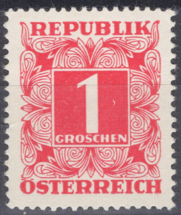 Austria J232 MNH Postage Due Numerals 1g carmine 062723S04