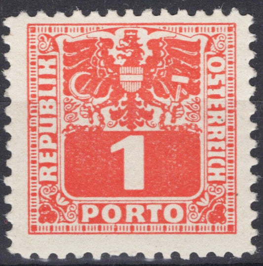 Austria J175 MH Postage Due Numerals 1g vermillion