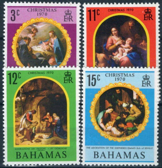 Bahamas 309-312 MNH Christmas Nativity Paintings ZAYIX 062723S07M