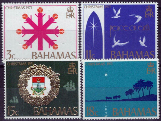 Bahamas 331-334 MNH Christmas Coat of Arms Peace Doves ZAYIX 062723S15M