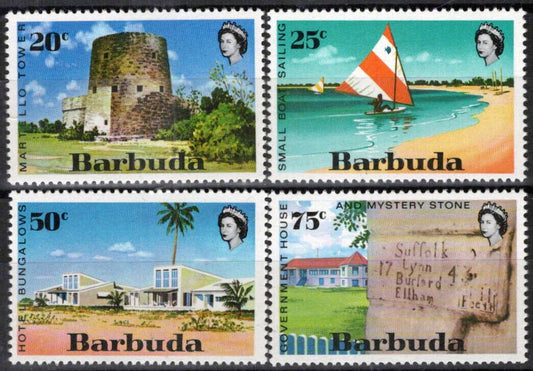 Barbuda 95-98 MNH Architecture Martello Tower Sailboats ZAYIX 062723S53M