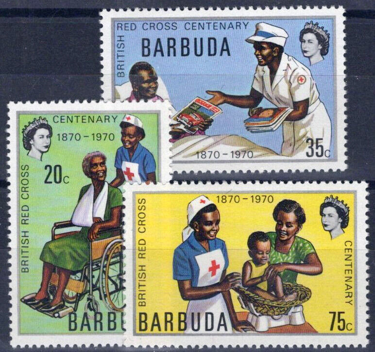 Barbuda 89-91 MNH British Red Cross Medical ZAYIX 062723S52M