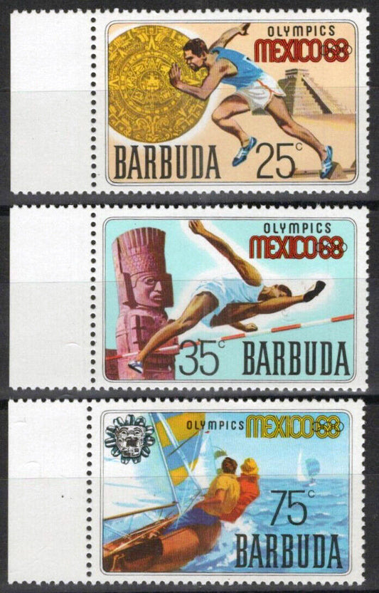 Barbuda 29-31 MNH Sports Olympics Games Yachting Running ZAYIX 062723S45M