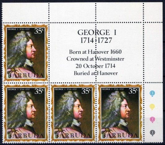 Barbuda 74 MNH George I English Monarchs Royalty ZAYIX 062723S63
