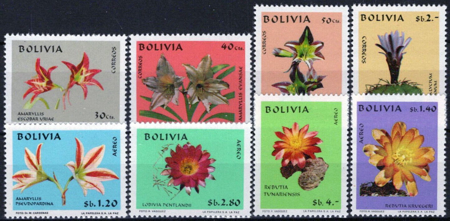 Bolivia 534-537, C310-C313 MNH Flowers Nature Plants ZAYIX 062723S79M