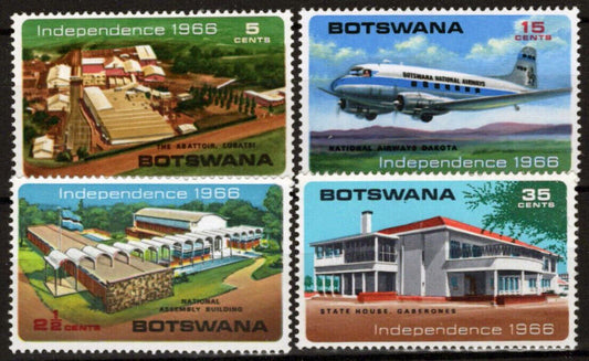 Botswana 1-4 MNH Architecture Aviation Planes 062723S89