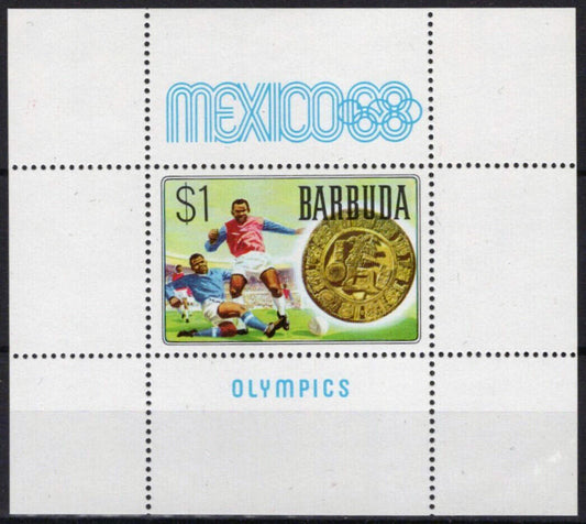 Barbuda 32 MNH Sports Olympics Games Soccer ZAYIX 062723S44M