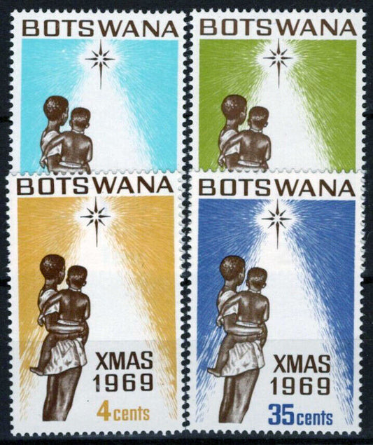 Botswana 54-57 MNH Christmas Star of Bethlehem Mother & Child 062723S91M