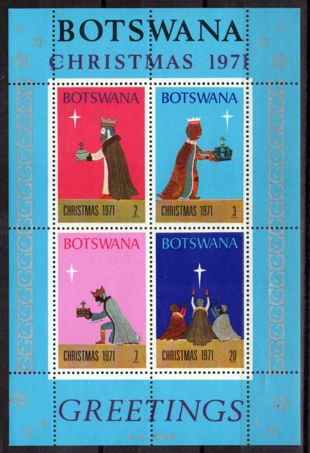 Botswana 83a MNH Christmas Three Kings 061223SM56M