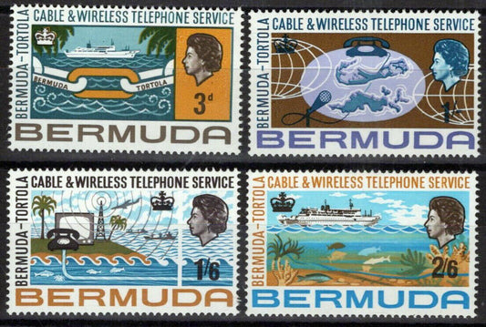 Bermuda 214-217 MNH Communications Ships ZAYIX 071423S94