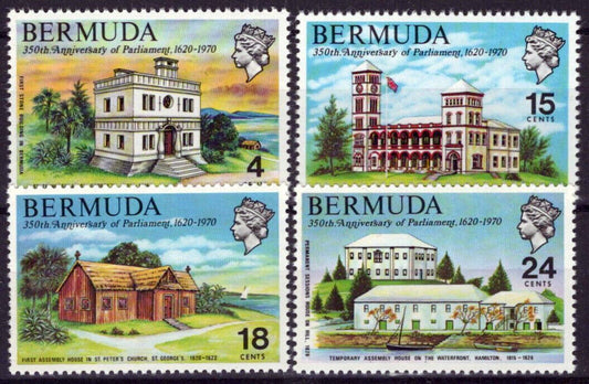 Bermuda 272-275 MNH Architecture Bermuda's Parliament ZAYIX 071423S98M