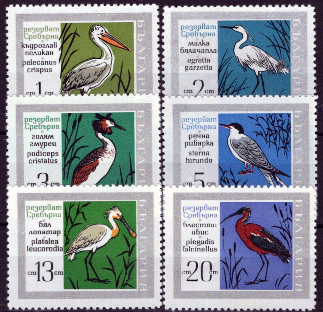 Bulgaria 1708-1713 MNH Birds Egret Spoonbill Ibis Wildlife071423S75