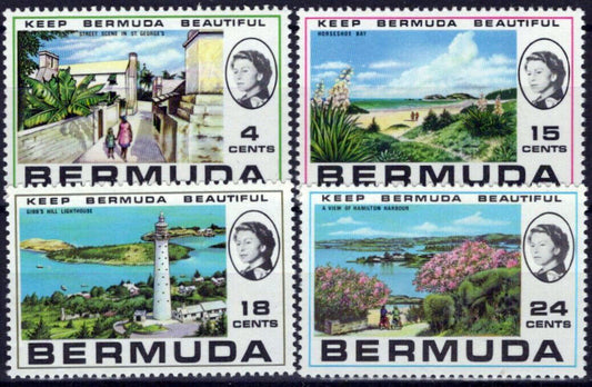 Bermuda 276-279 MNH Landmarks Lighthouse Hamilton Harbor ZAYIX 071423S99M