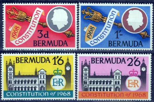 Bermuda 222-225 MNH Parliament Architecture Government ZAYIX 071423S95