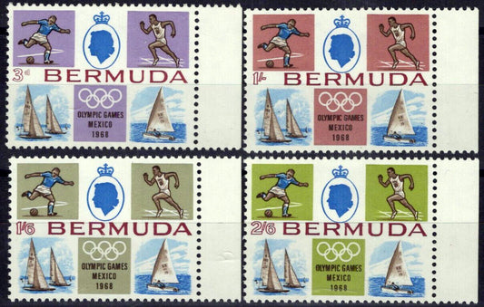 Bermuda 226-229 MNH Olympics Sports Games Sailing Ships ZAYIX 071423S96M