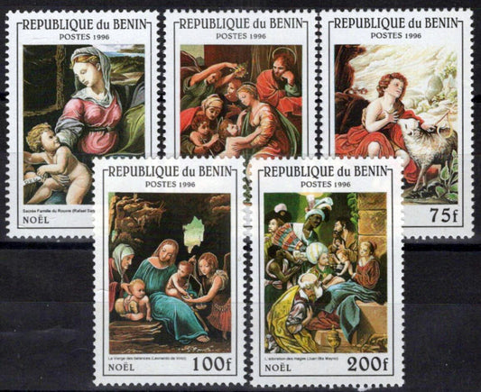 Benin 836//841 MNH Christmas Painting Madonna & Child 071423S116M