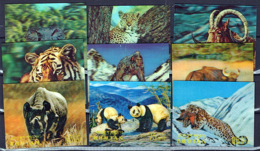 Bhutan 116-116H MNH 3-D Animals Wildlife Elephants Tigers ZAYIX 071423S120