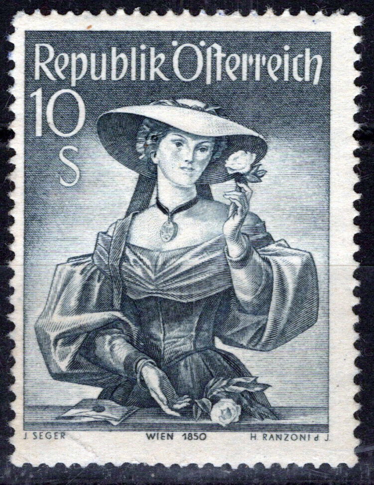 Austria 556 MNH with tiny tear CV $40 Vienna Costume Lady