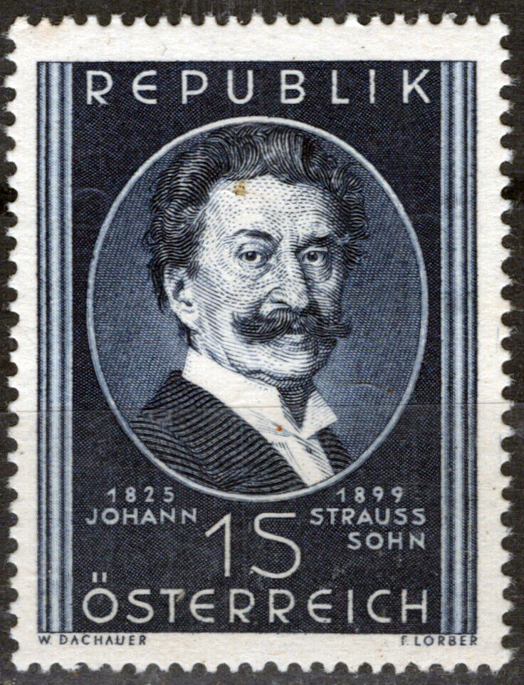 Austria 561 MNH Johann Strauss, the Younger Composer Music