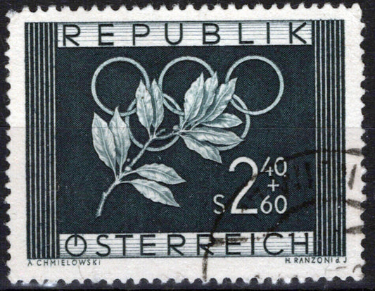 Austria B277 Used 1952 2.40s Olympic Games semi-postal