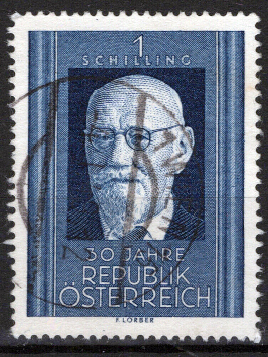 Austria 557 Used President Karl Renner, politician