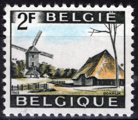 Belgium 653 MNH Tourism Windmill Bokrijk ZAYIX 071823S48M