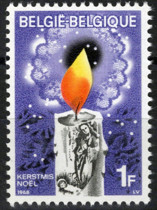 Belgium 712 MNH Christmas Candle Madonna & Child ZAYIX 071823S50M