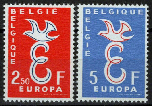 Belgium 527-528 MNH Europa Cept Doves Birds ZAYIX 071823S40M