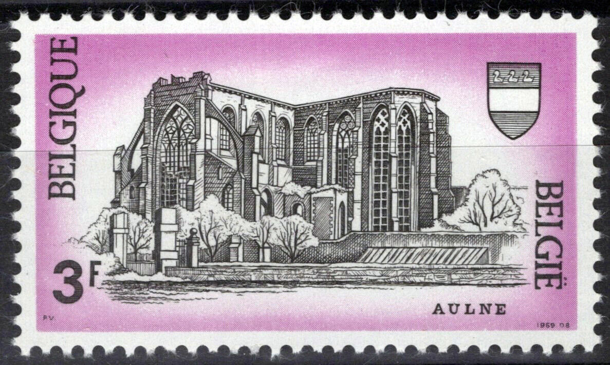 Belgium 714 MNH Architecture Aulne Abbey Gozee ZAYIX 071823S53M