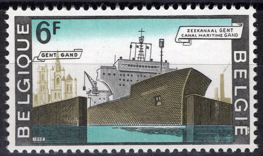 Belgium 710 MNH Ships Neuzen Lock ZAYIX 071823S51M