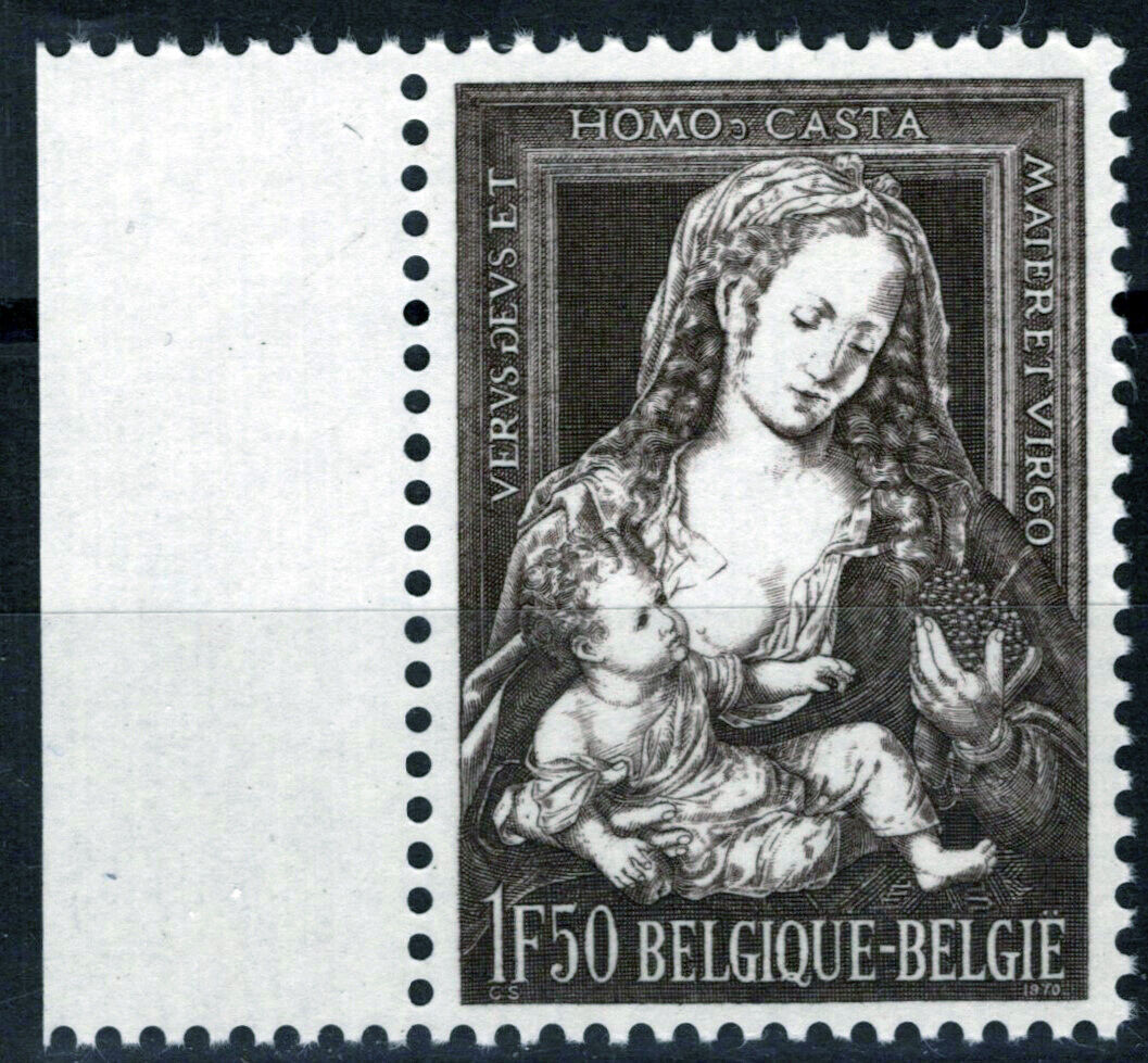 Belgium 794 MNH Madonna with the Grapes Artist Jean Gossaert ZAYIX 071823S135