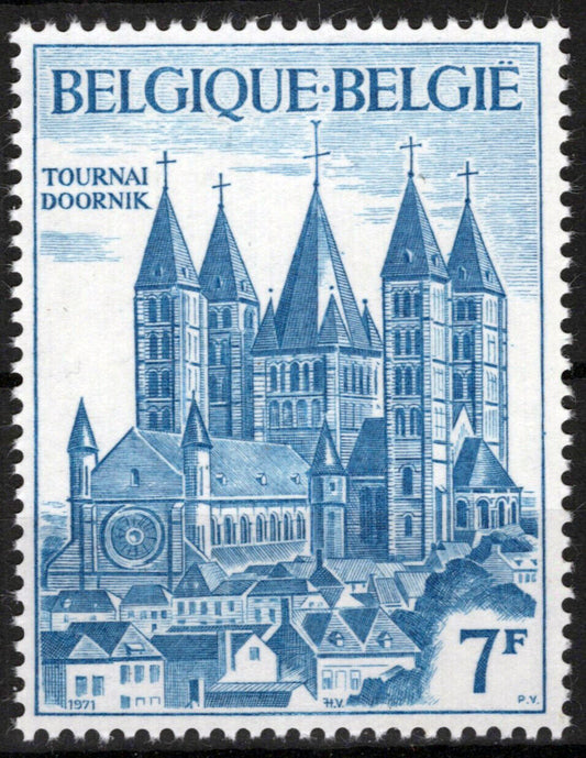 Belgium 799 MNH Tournai Cathedral Architecture ZAYIX 071823S140M