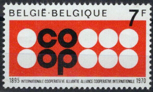 Belgium 743 MNH Cooperative Alliance Emblem ZAYIX 071823S129M