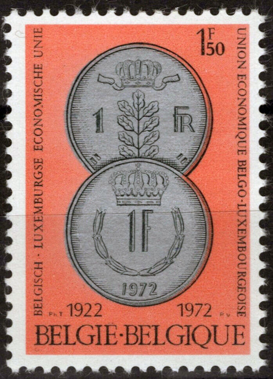 Belgium 819 MNH Coinage Economic Union ZAYIX 071823S157M