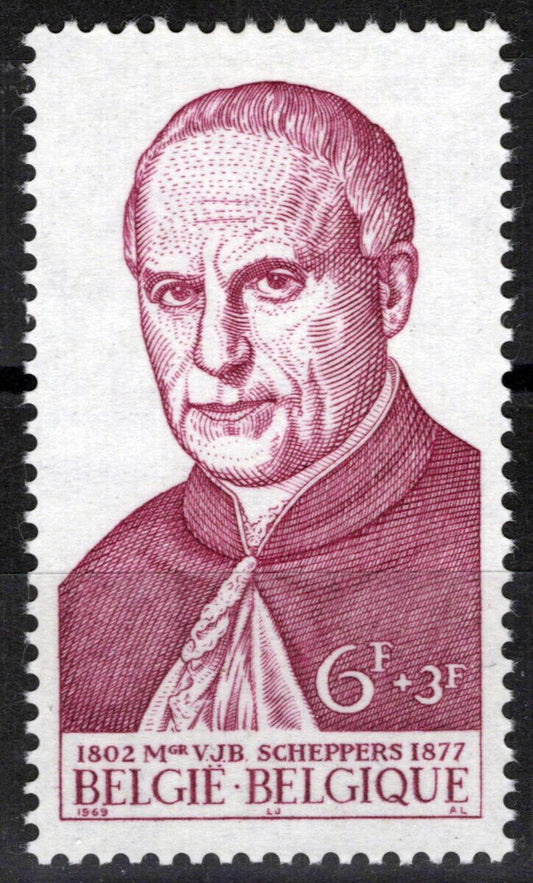 Belgium B845 MNH Msgr Victor Scheppersj Religious Figure ZAYIX 071823S167M