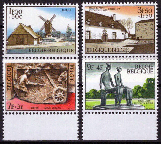 Belgium B855-B858 MNH Museums Sculptures Paintings ZAYIX 071823S171M