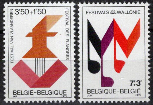 Belgium B874-B875 MNH Semi-Postal Wallonia Festival ZAYIX 071823S179M