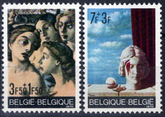 Belgium B868-B869 MNH Semi-Postal Paintings Artwork  ZAYIX 071823S175M