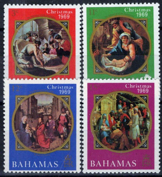 Bahamas 294-297 MNH Christmas Holy Family Paintings ZAYIX 071823S190