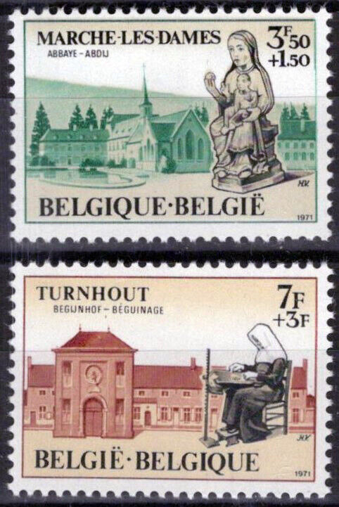 Belgium B870-B871 MNH Semi-Postal Architecture ZAYIX 071823S176M