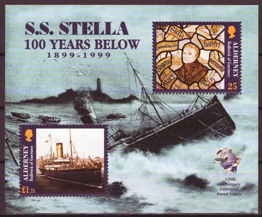 Alderney 127 MNH Ships Wreck SS Stella