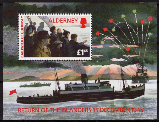 Alderney 90 MNH Ships Return of Islanders