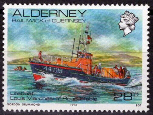 Alderney 46 MNH Lifeboat Ships