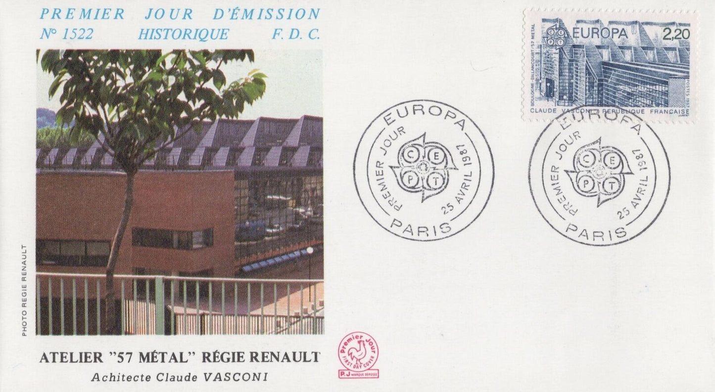 France 2036-2037 FDC Architecture Buildings Europa CEPT 032323SM23