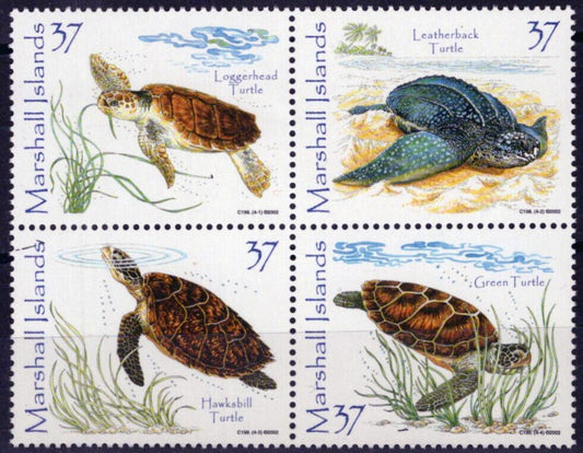 Marshall Islands 805 MNH Sea Turtles Marine Life ZAYIX 092023S88M
