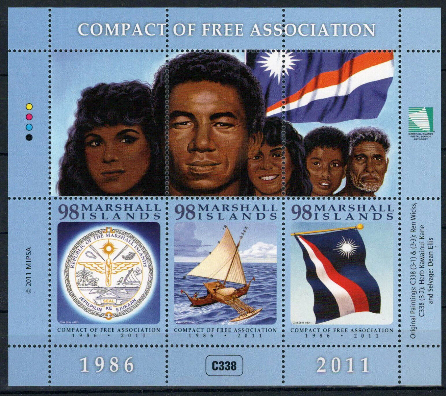 Marshall Islands 1011 MNH National Flag Sailboat Zayix Stamps 090223SM63M