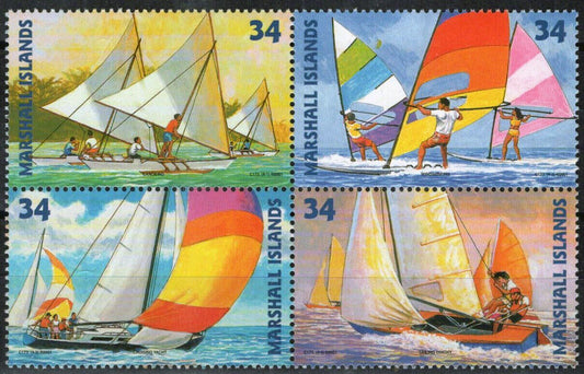 Marshall Islands 778 MNH Sailboat Racing Sports Yachts Zayix Stamps 092023S100M