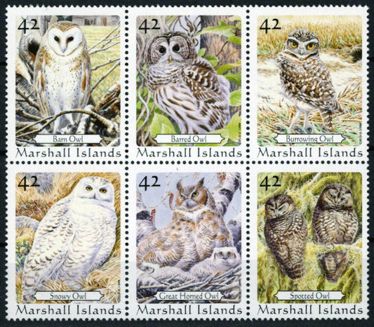 Marshall Islands 932 MNH Owls Birds Nature ZAYIX 090223SM69M